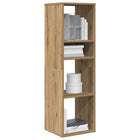 Boekenkast 34x31x112 cm bewerkt hout eikenkleur