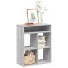 Boekenkast 66x31x80 cm grijs sonoma eiken