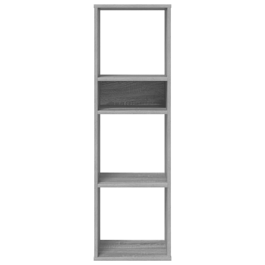 Boekenkast 34x31x112 cm bewerkt hout grijs sonoma eikenkleurig