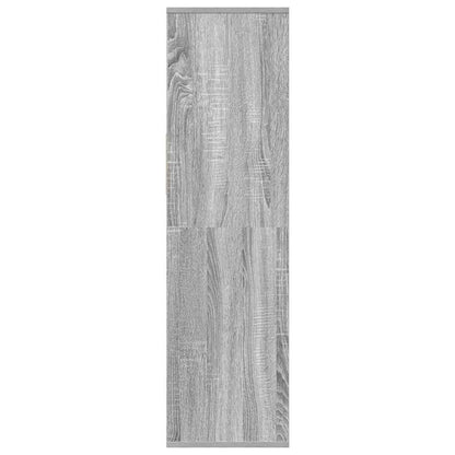 Boekenkast 34x31x112 cm bewerkt hout grijs sonoma eikenkleurig