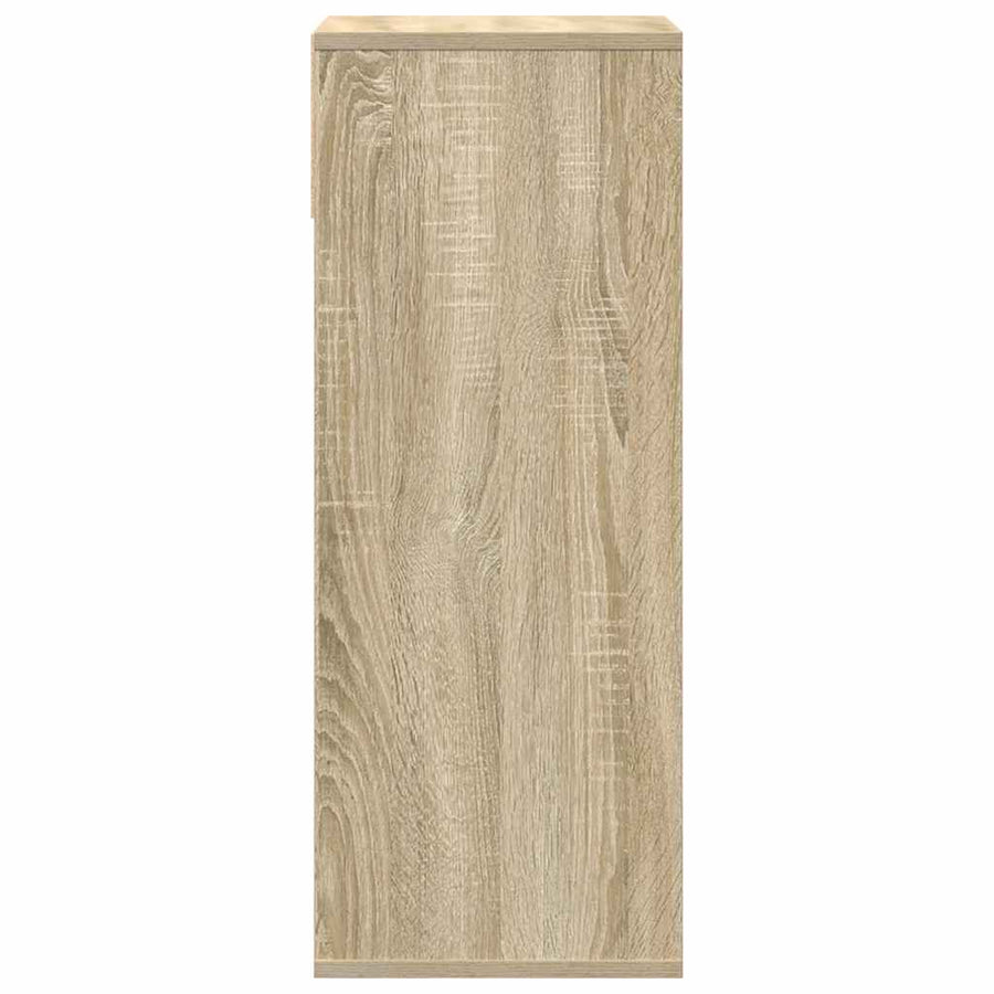 Boekenkast 34x31x80 cm bewerkt hout sonoma eikenkleurig