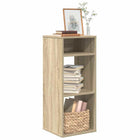 Boekenkast 34x31x80 cm bewerkt hout sonoma eiken