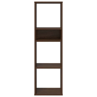 Boekenkast 34x31x112 cm bewerkt hout bruin eikenkleur