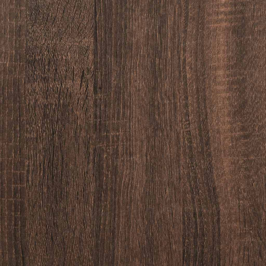 Boekenkast 34x31x112 cm bewerkt hout bruin eikenkleur