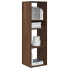 Bookcase 34x31x112 cm engineered wood brown oak colour