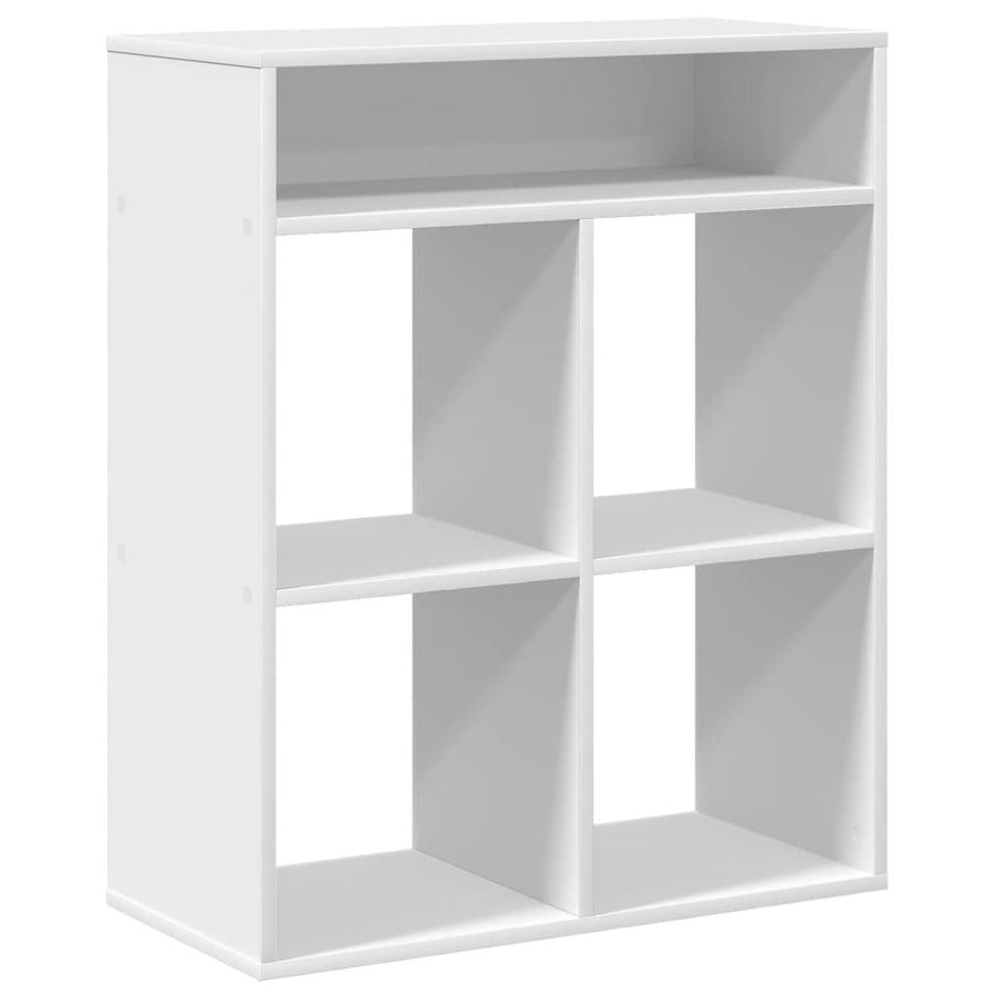 Boekenkast 66x31x80 cm bewerkt hout wit