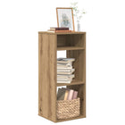 Boekenkast 34x31x80 cm bewerkt hout eikenkleur
