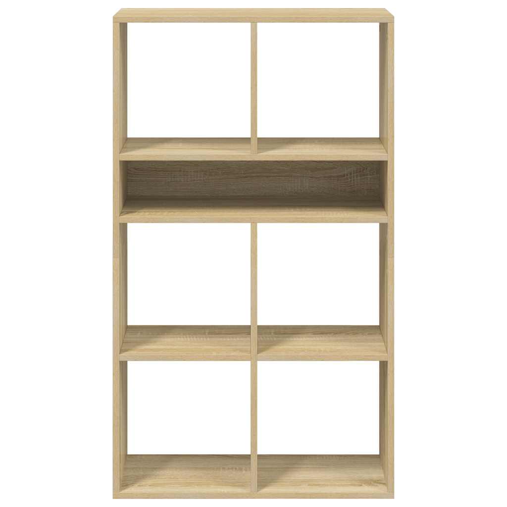 Boekenkast 66x31x112 cm bewerkt hout sonoma eikenkleurig