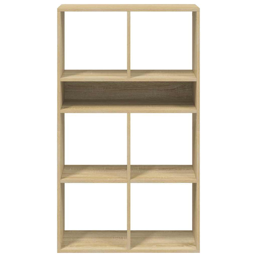 Boekenkast 66x31x112 cm bewerkt hout sonoma eikenkleurig
