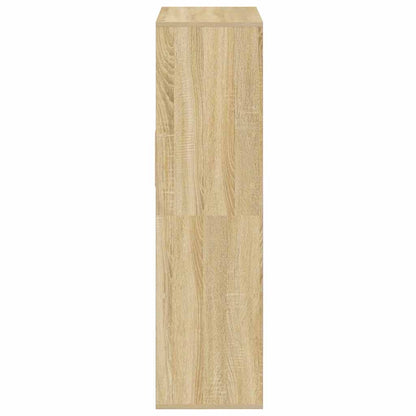 Boekenkast 66x31x112 cm bewerkt hout sonoma eikenkleurig