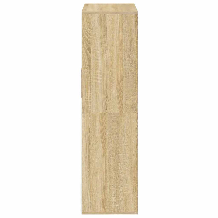 Boekenkast 66x31x112 cm bewerkt hout sonoma eikenkleurig