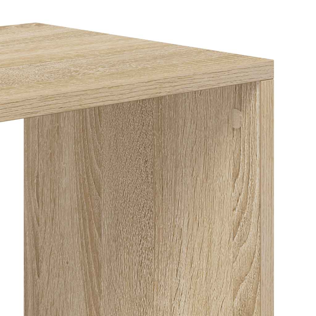 Boekenkast 66x31x112 cm bewerkt hout sonoma eikenkleurig