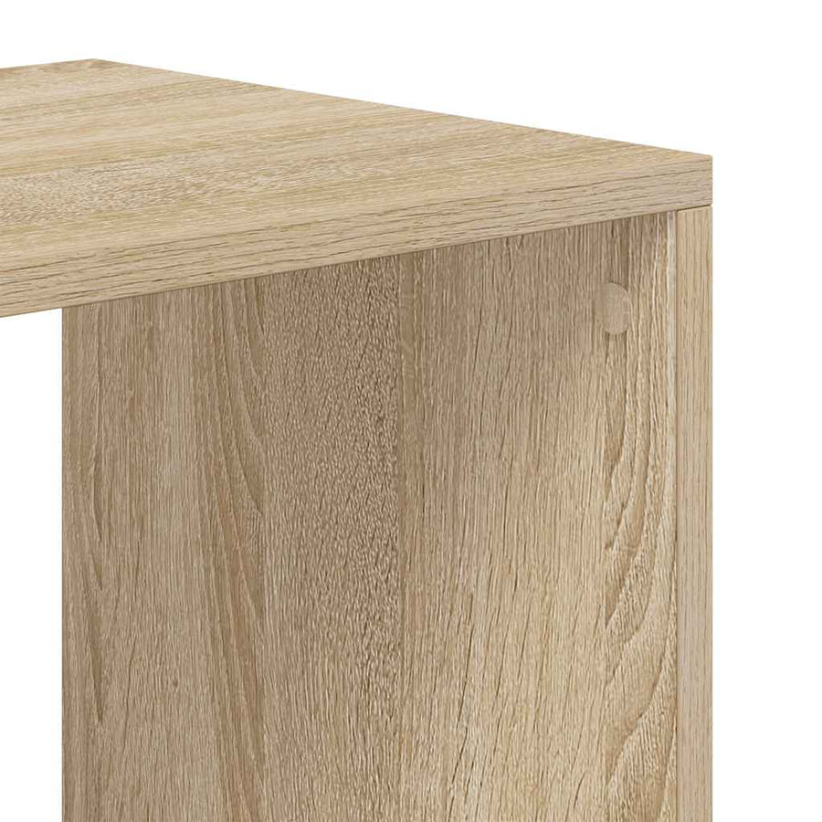 Boekenkast 66x31x112 cm bewerkt hout sonoma eikenkleurig