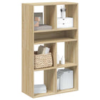 Boekenkast 66x31x112 cm bewerkt hout sonoma eiken