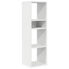 Boekenkast 34x31x112 cm bewerkt hout wit