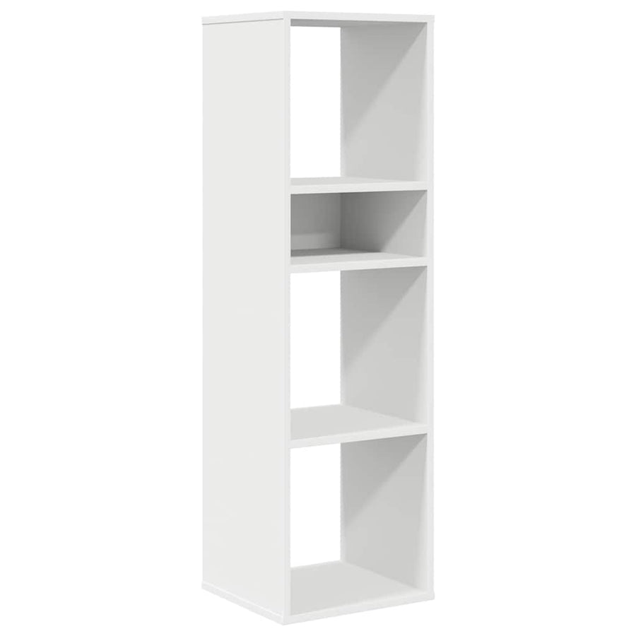 Boekenkast 34x31x112 cm bewerkt hout wit