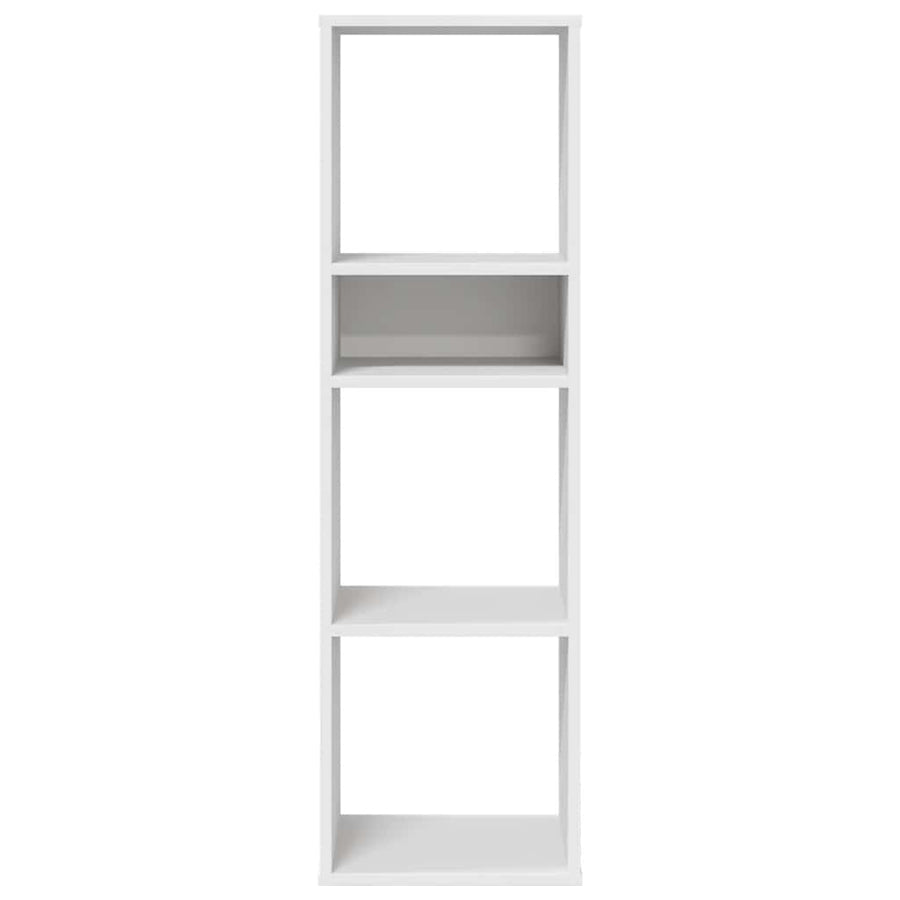 Boekenkast 34x31x112 cm bewerkt hout wit