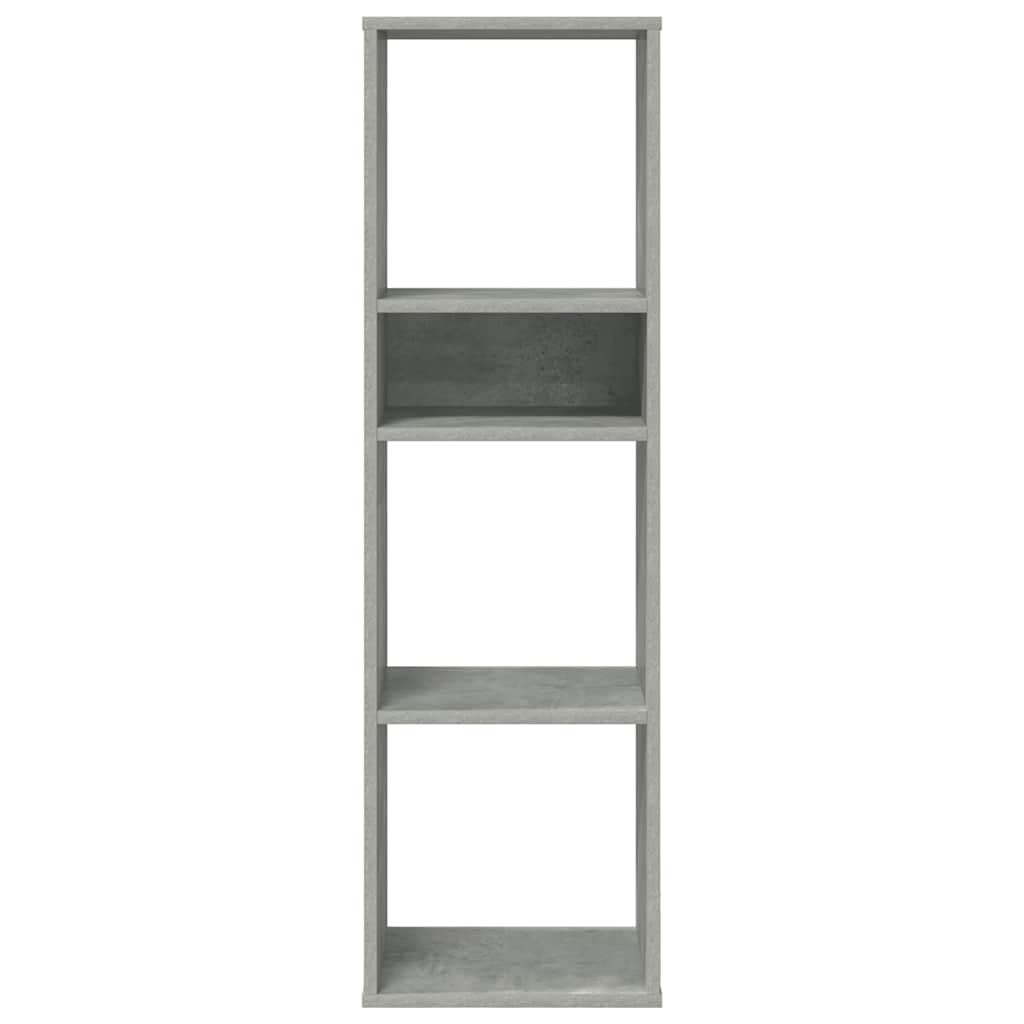 Boekenkast 34x31x112 cm bewerkt hout betongrijs