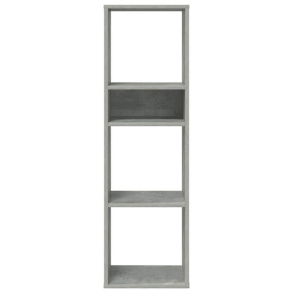 Boekenkast 34x31x112 cm bewerkt hout betongrijs
