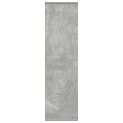 Boekenkast 34x31x112 cm bewerkt hout betongrijs