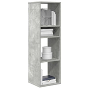 Bookcase 34x31x112 cm engineered wood concrete grey