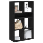 Bookcase 66x31x112 cm distressed wood black
