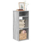 Boekenkast 34x31x80 cm bewerkt hout grijs