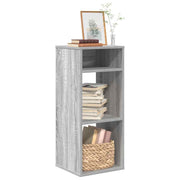 Boekenkast 34x31x80 cm bewerkt hout grijs