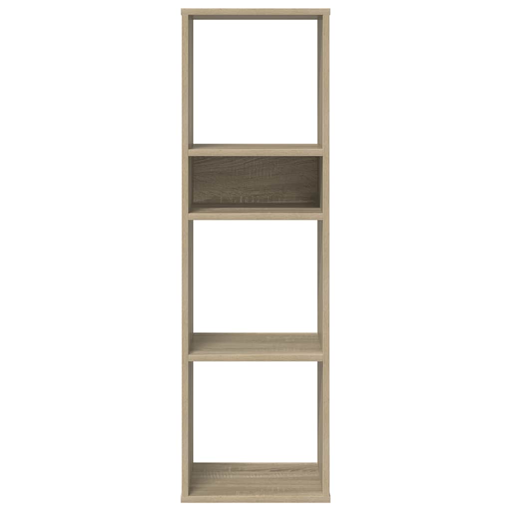 Boekenkast 34x31x112 cm bewerkt hout sonoma eikenkleurig
