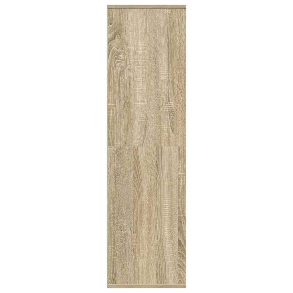 Boekenkast 34x31x112 cm bewerkt hout sonoma eikenkleurig
