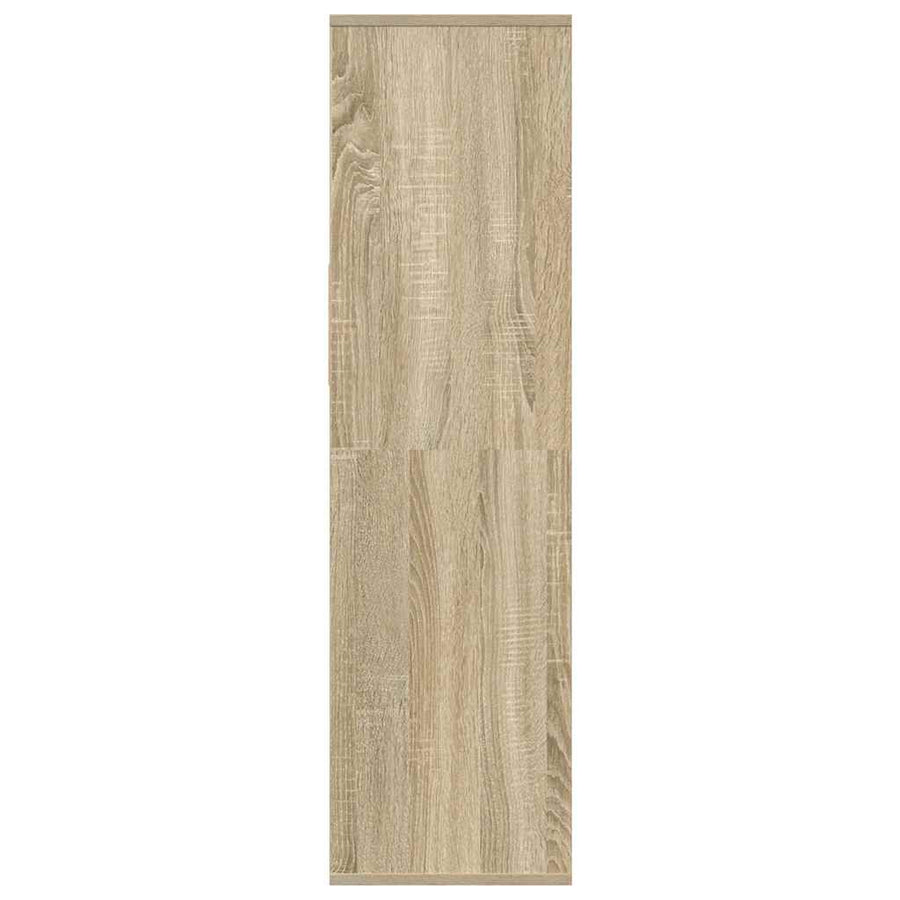 Boekenkast 34x31x112 cm bewerkt hout sonoma eikenkleurig