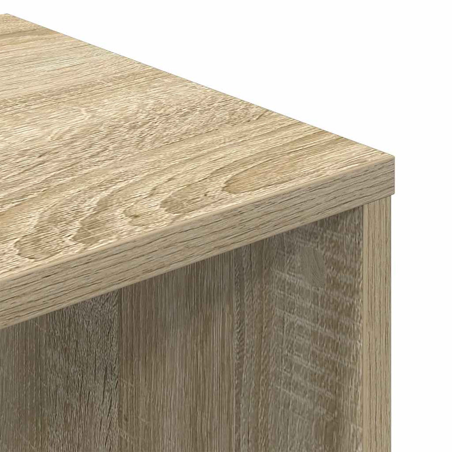 Boekenkast 34x31x112 cm bewerkt hout sonoma eikenkleurig