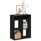 Bookcase 66x31x80 cm engineered wood black