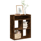 Bookcase 66x31x80 cm engineered wood smoked oak-colored