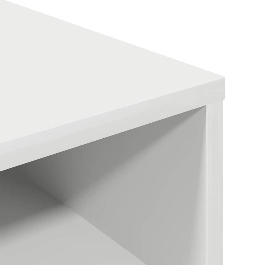 Boekenkast 34x31x80 cm bewerkt hout wit