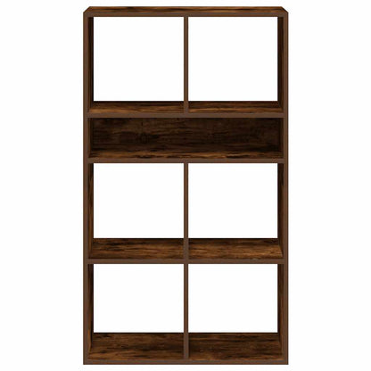 Boekenkast 66x31x112 cm bewerkt hout gerookt eikenkleurig