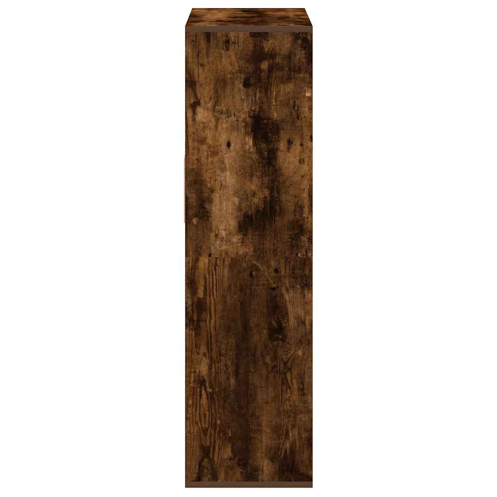 Boekenkast 66x31x112 cm bewerkt hout gerookt eikenkleurig