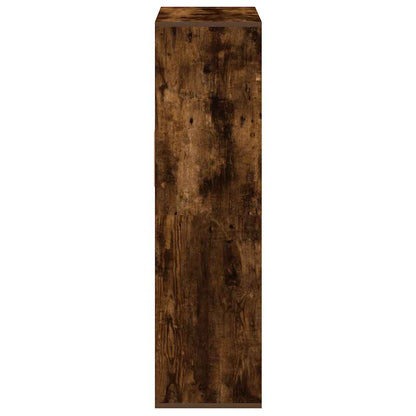 Boekenkast 66x31x112 cm bewerkt hout gerookt eikenkleurig