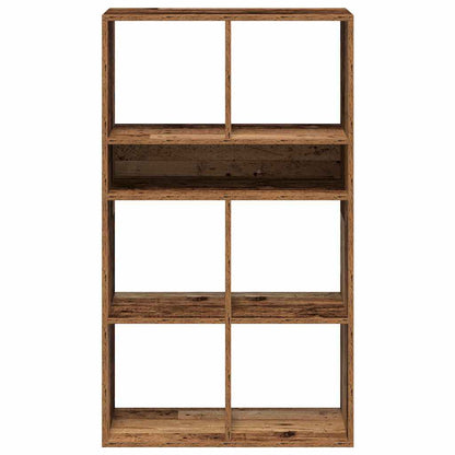 Boekenkast 66x31x112 cm bewerkt hout oud houtkleurig