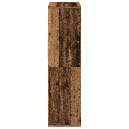 Boekenkast 66x31x112 cm bewerkt hout oud houtkleurig