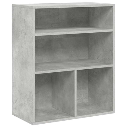 Boekenkast 60x30x71,5 cm bewerkt hout betongrijs