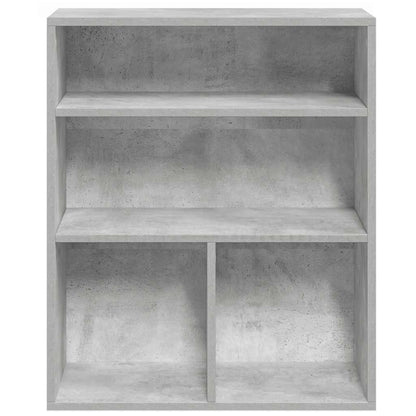 Boekenkast 60x30x71,5 cm bewerkt hout betongrijs