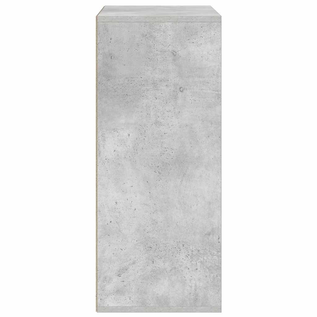 Boekenkast 60x30x71,5 cm bewerkt hout betongrijs