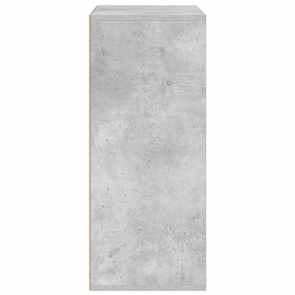 Boekenkast 60x30x71,5 cm bewerkt hout betongrijs
