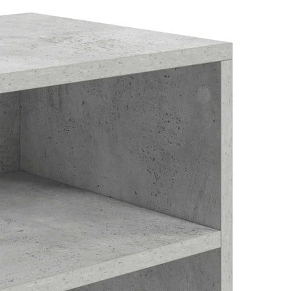 Boekenkast 60x30x71,5 cm bewerkt hout betongrijs