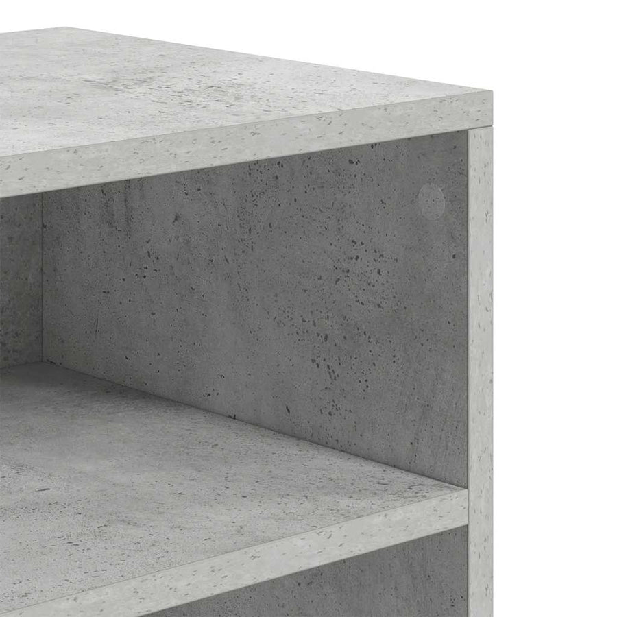 Boekenkast 60x30x71,5 cm bewerkt hout betongrijs