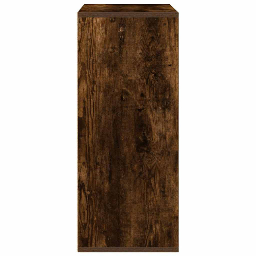 Boekenkast 60x30x71,5 cm bewerkt hout gerookt eikenkleurig