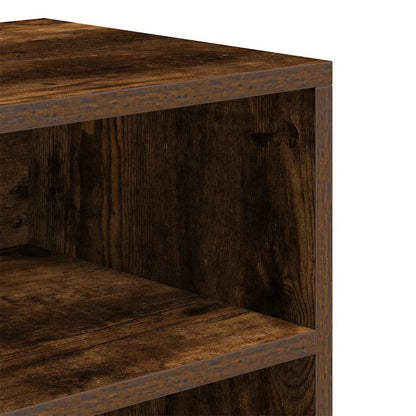 Boekenkast 60x30x71,5 cm bewerkt hout gerookt eikenkleurig