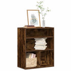 Bookcase 60x30x71.5 cm engineered wood smoked oak