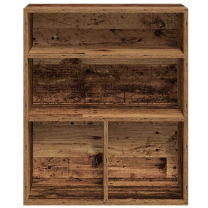 Boekenkast 60x30x71,5 cm bewerkt hout oud houtkleurig